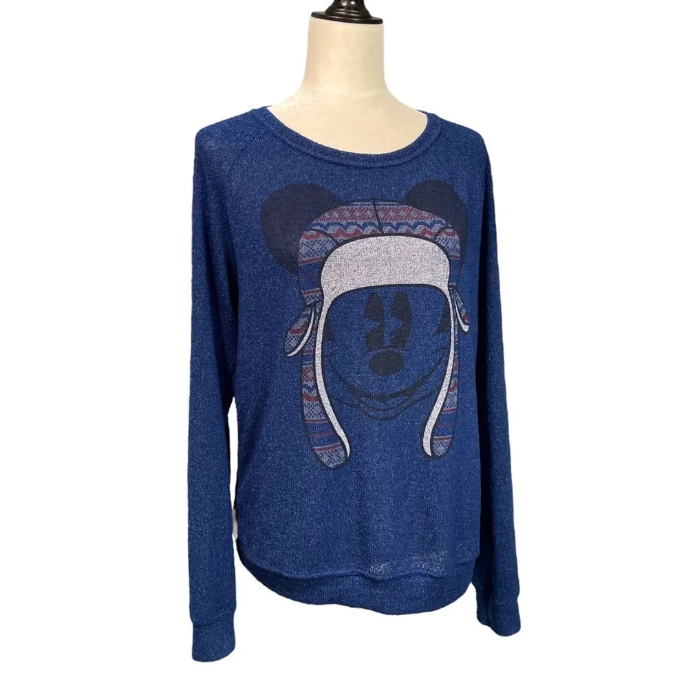 Walt Disney World Disney Parks Mickey Mouse Royal Blue Women’s Sweater